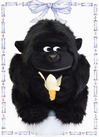 muñeco en felpa gorila banana n1